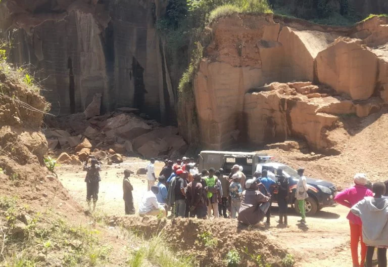 One Dead, Several Feared Trapped After Quarry Collapse in Meru