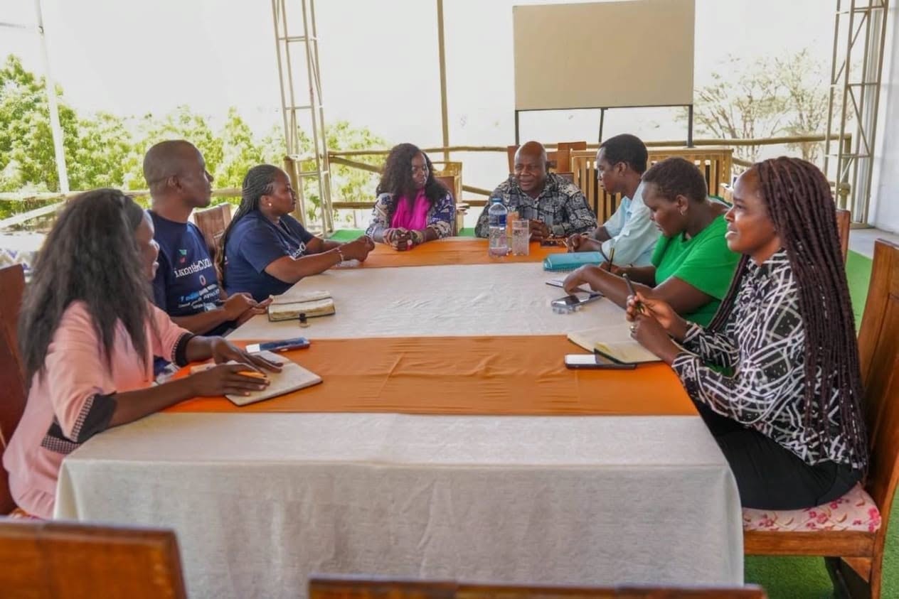 Turkana County officials and iamtheCODE representatives meet to discuss digital skills training and education opportunities.