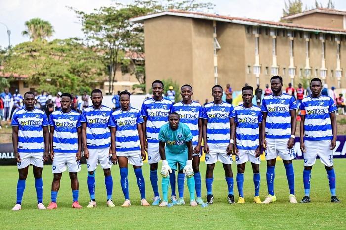 AFC Leopards players pose for a team photograph ahead of their FKF Premier League campaign.