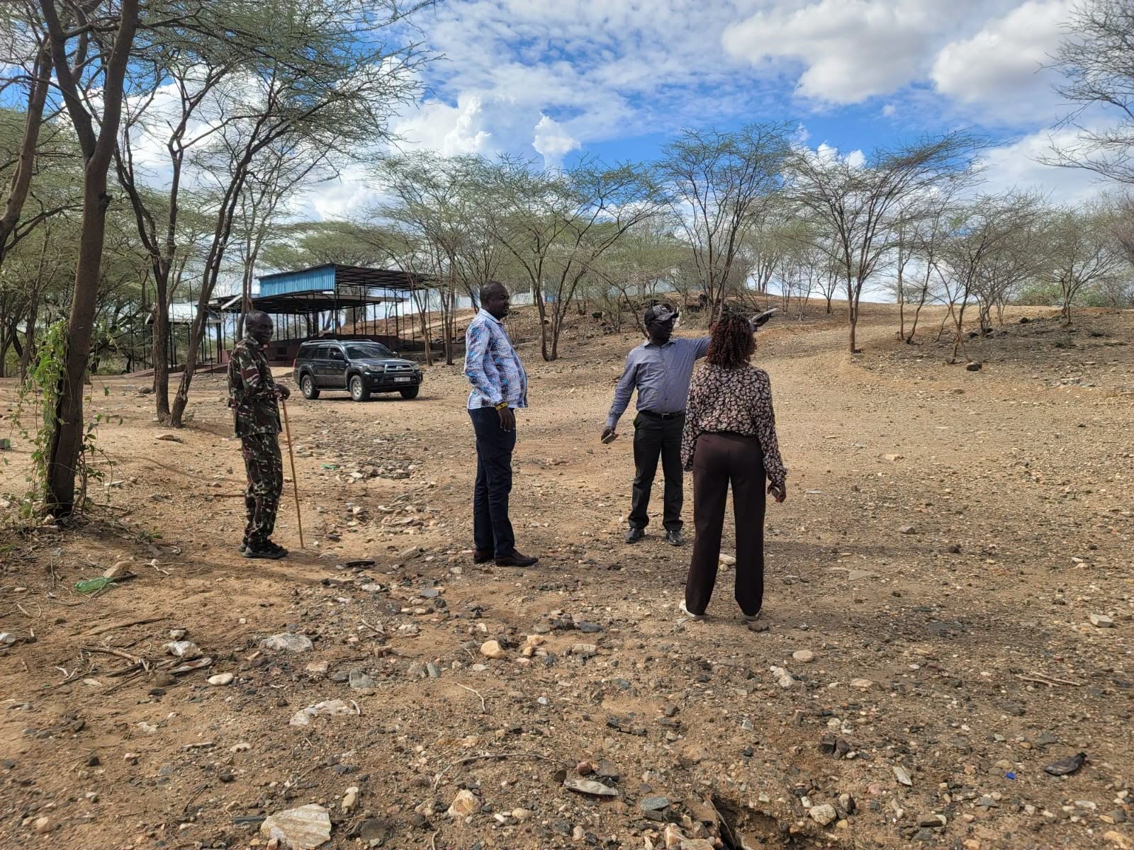Turkana County officials inspect the Lokiriama Peace Accord site ahead of the 53rd commemoration.