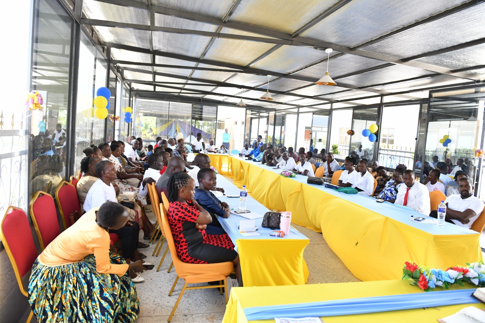 Conference attendees at Noah's Ark Hotel